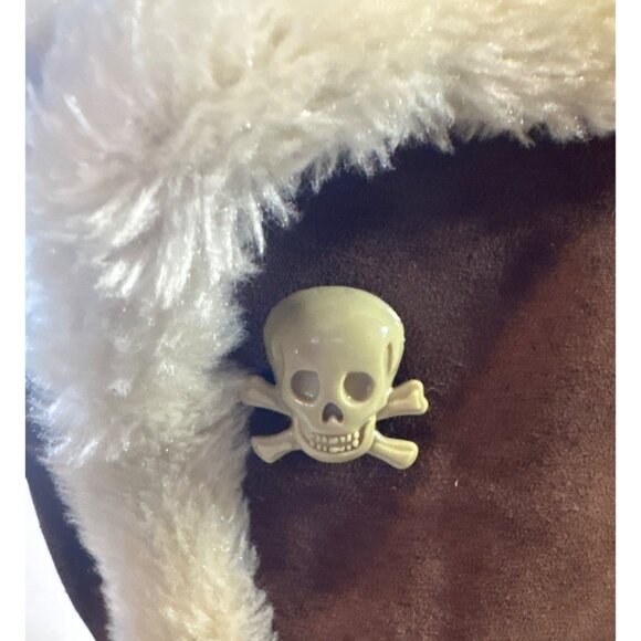 Vans Dasan Sneaker Boots Women’s Size 7 Brown Suede Fur Lined Tall Skull Button - Picture 6 of 14